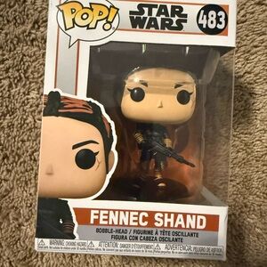 Funko Pop Star Wars Figure with Black and Orange Accents